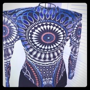 Patterned Bodysuit.